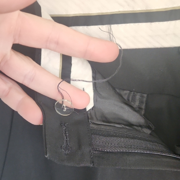 Theory Lonan Classic Black Wool Wide Leg Trousers - Picture 4 of 6